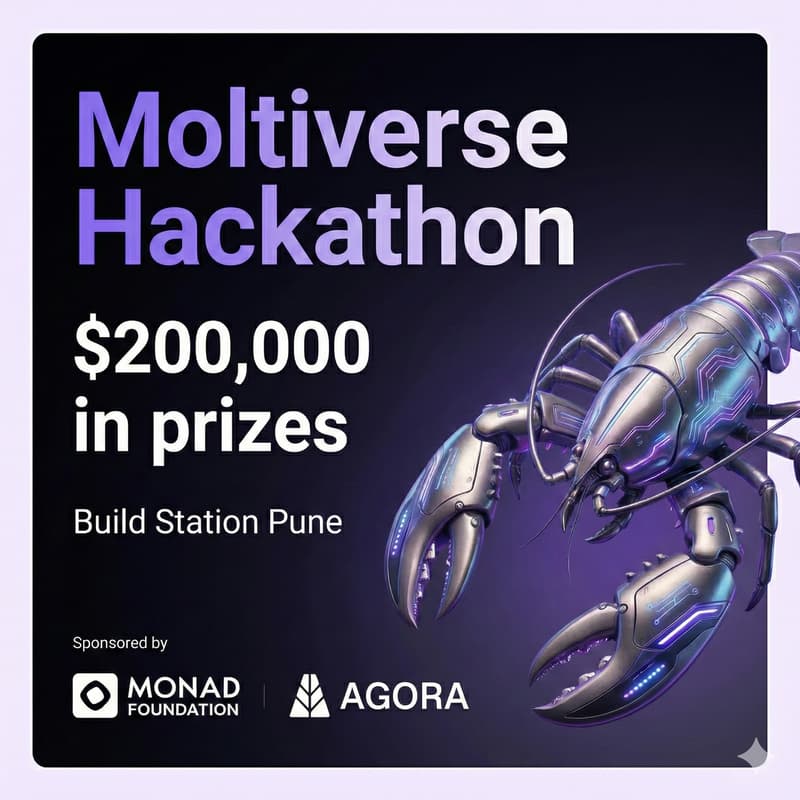 Cover Image for Moltiverse Hackathon Community Build Station: Pune | Powered by Monad