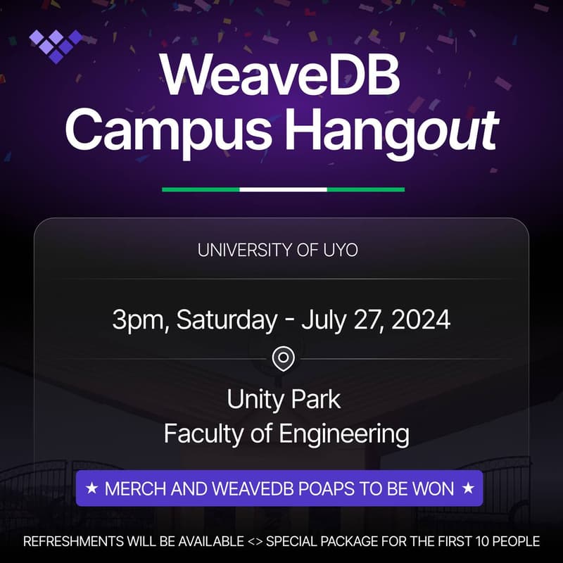Cover Image for WeaveDB Campus Hangout - Uniuyo