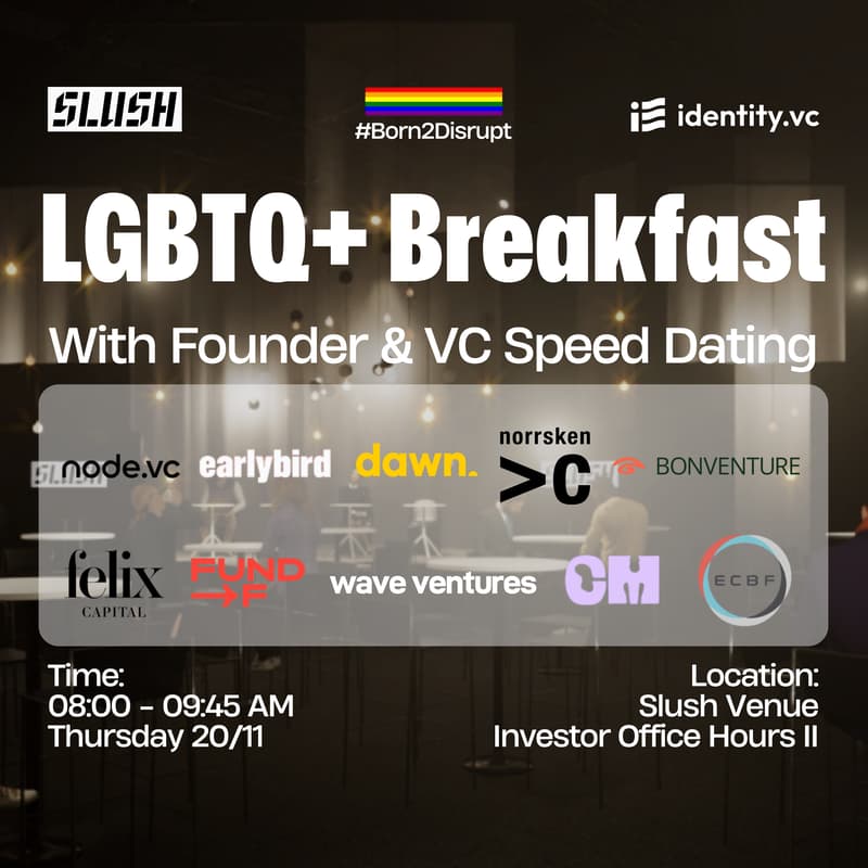 Cover Image for LGBTQ+ Breakfast with Founder & VC Speed Dating