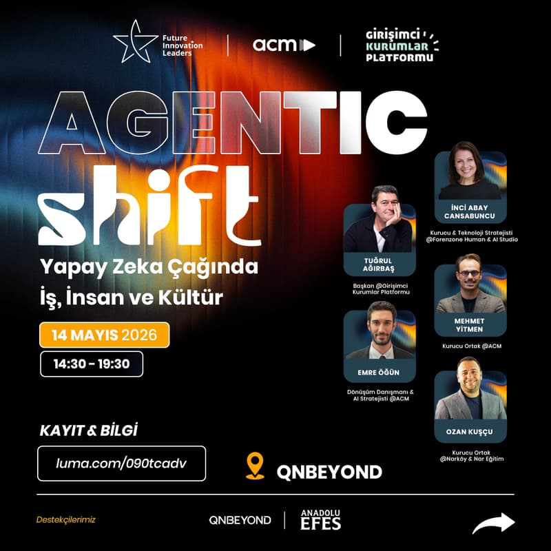 Cover Image for Agentic Shift | Yapay Zeka Çağında İş, İnsan ve Kültür