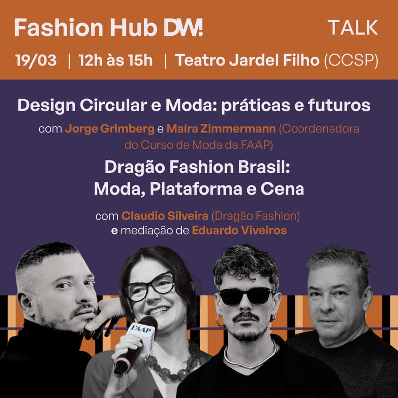 Cover Image for Design Circular e Moda + Dragão Fashion Brasil - Fashion Hub DW! | TALK 19/03