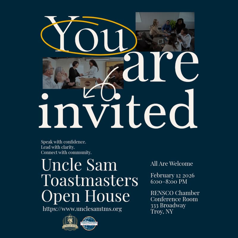 Cover Image for Uncle Sam Toastmasters Open House