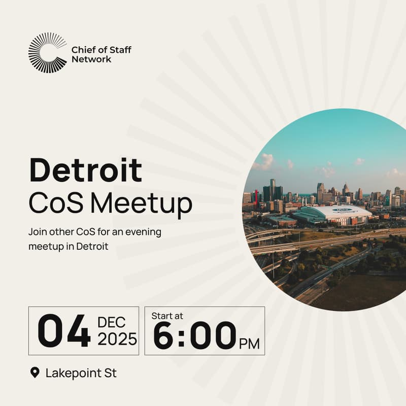 Cover Image for Detroit Chief of Staff Meetup