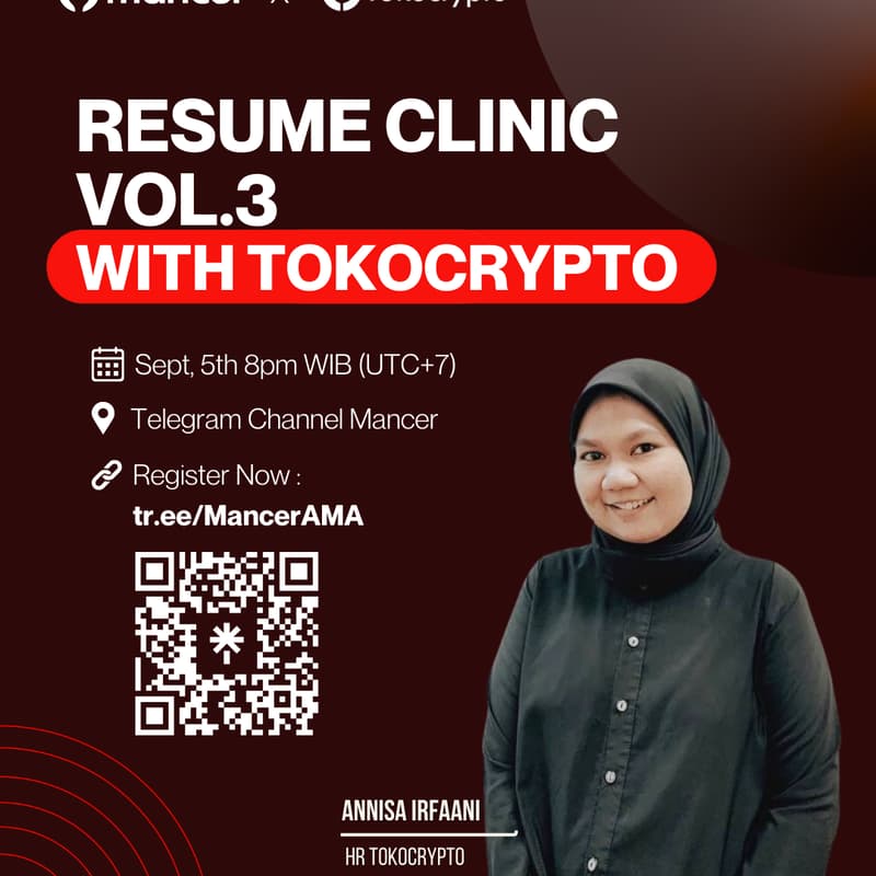 Cover Image for Resume clinic Vol.3 with Tokocrypto