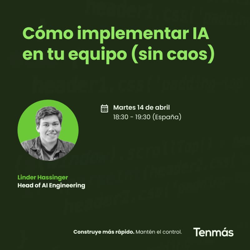 Cover Image for Cómo implementar IA en tu equipo (sin caos)