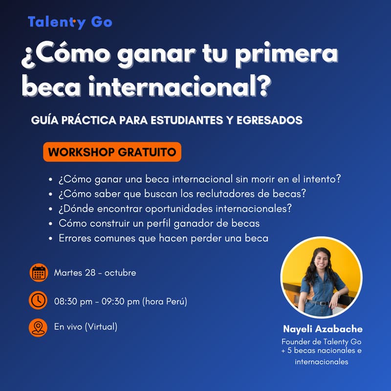 Cover Image for ¿Cómo ganar tu primera beca internacional?