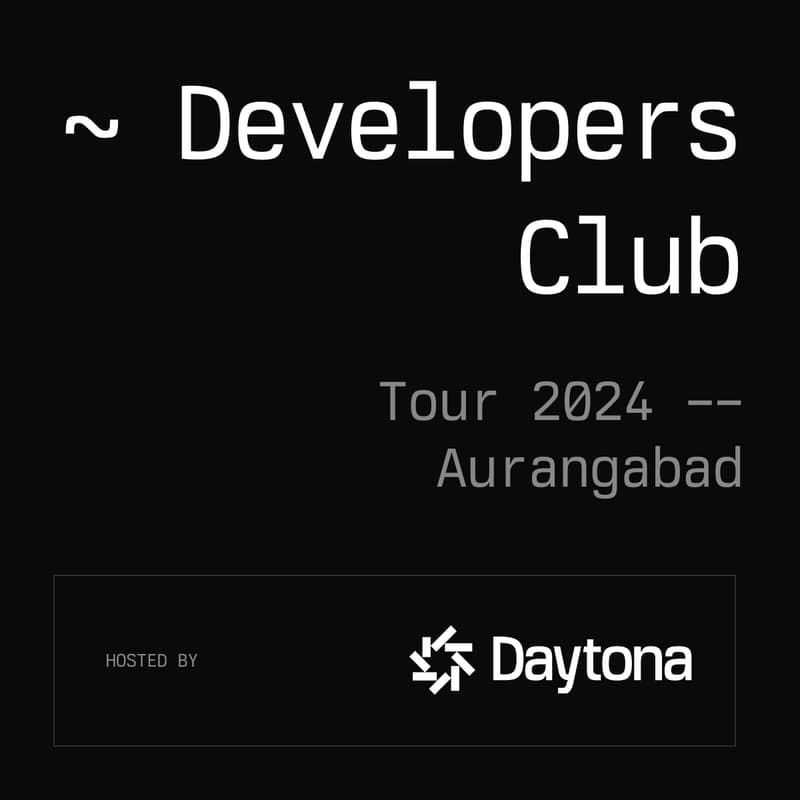 Cover Image for Daytona Developers Club Tour '24, Aurangabad