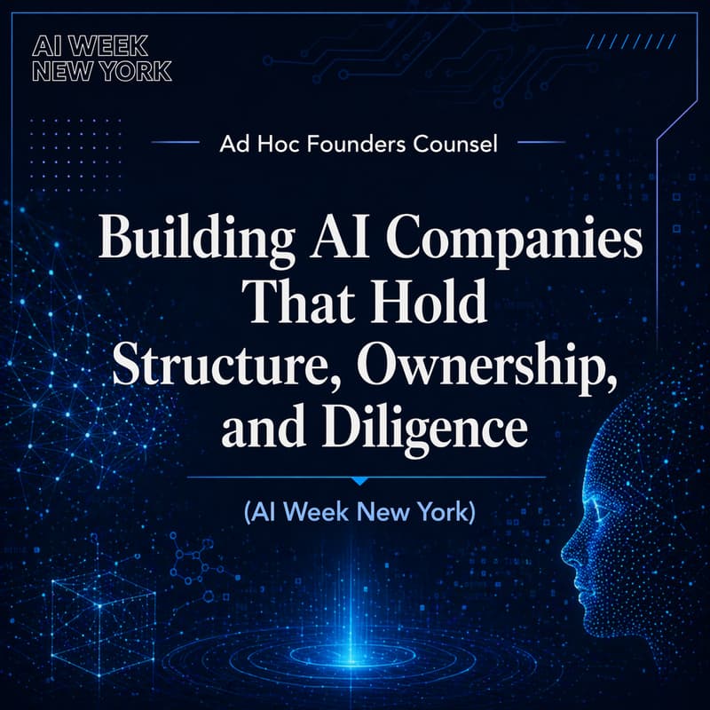 Cover Image for Building AI Companies That Hold: Structure, Ownership, and Diligence