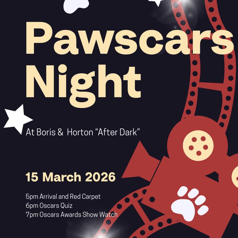 Cover Image for Pawscars Night at Boris and Horton "After Dark"