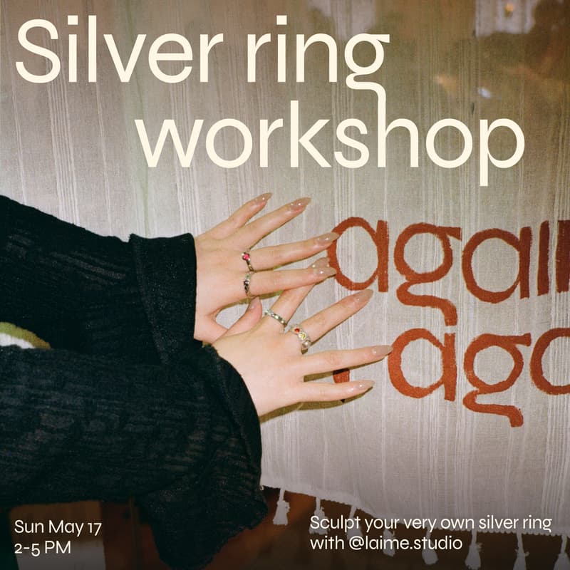 Cover Image for Silver Ring Workshop hosted with Laime Studio
