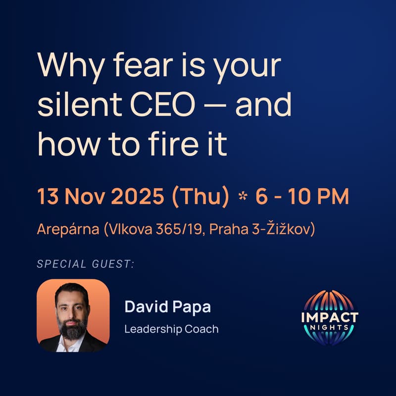 Cover Image for Impact Dinner with David Papa: Why fear is your silent CEO — and how to fire it
