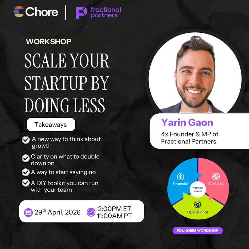 Cover Image for Scale Your Startup By Doing Less
