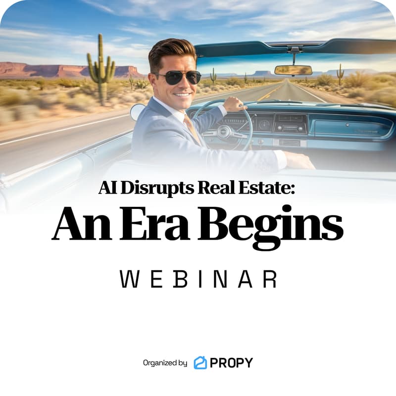 Cover Image for Webinar. AI Disrupts Real Estate: An Era Begins