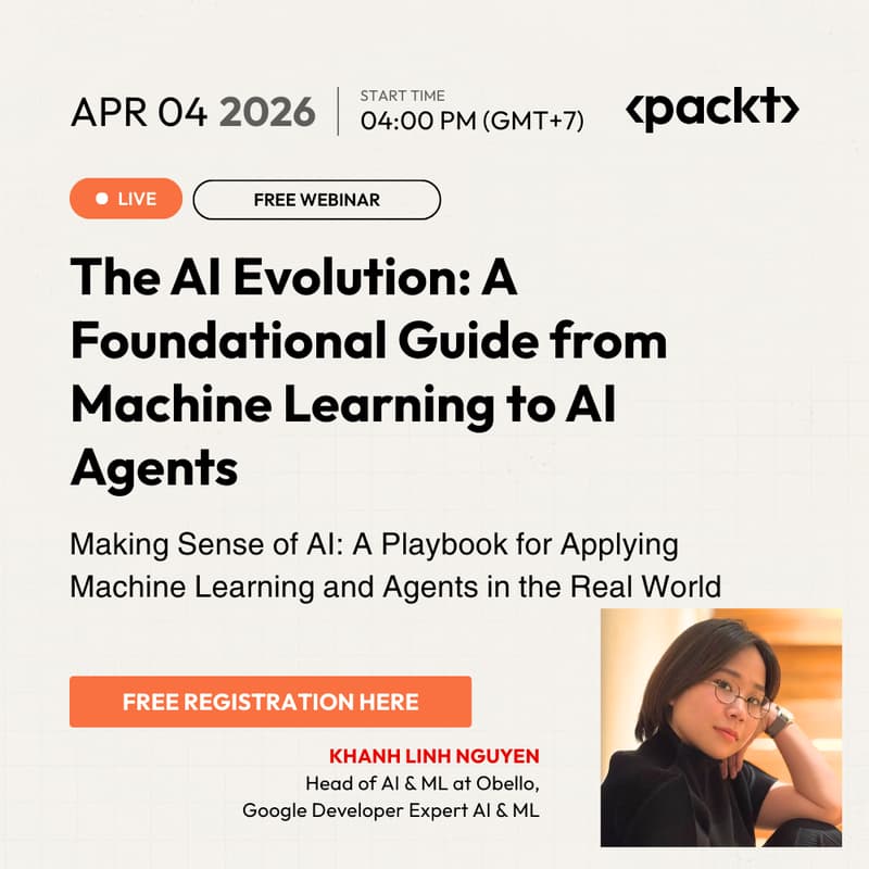 Cover Image for The AI Evolution: A Foundational Guide from ML to AI Agents - Free Webinar