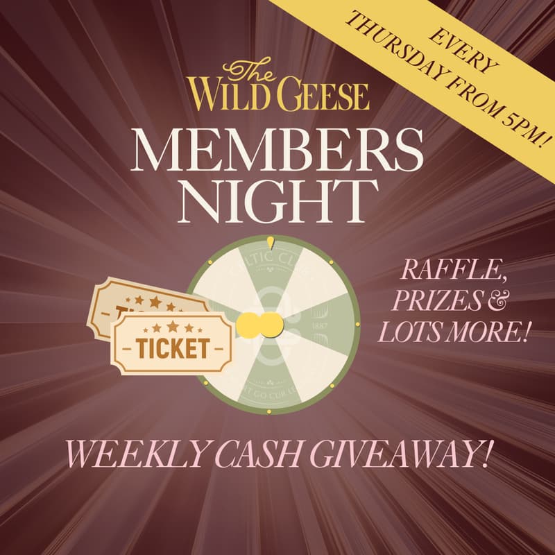 Cover Image for Thursday Members $1800 Jackpot Raffle Night