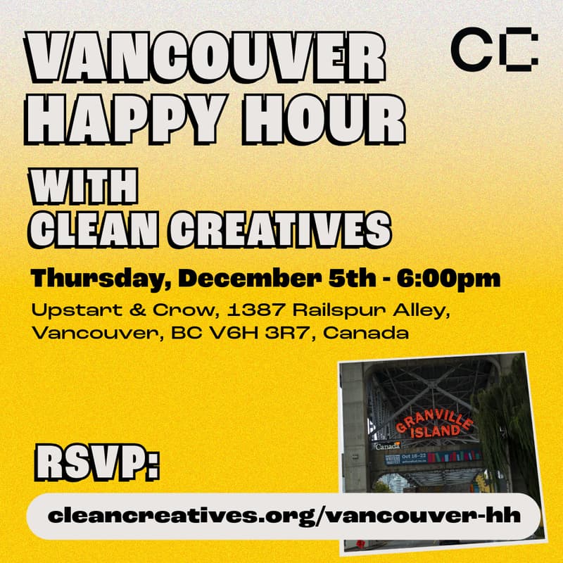 Cover Image for Vancouver Happy Hour with Clean Creatives