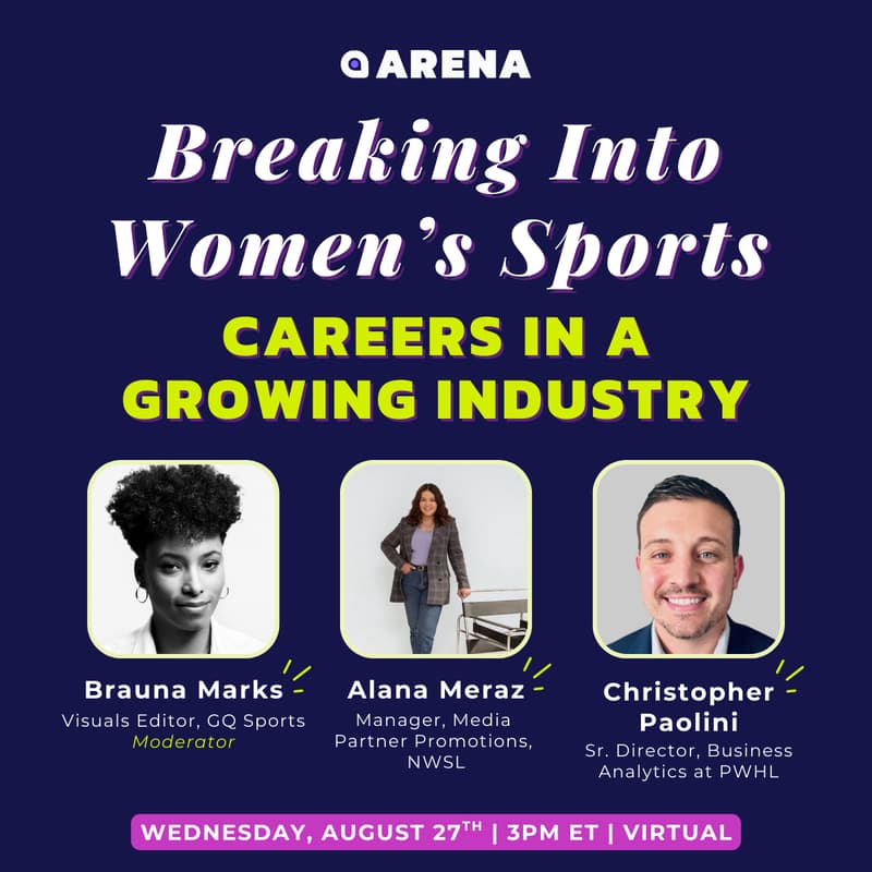 Cover Image for Breaking Into Women's Sports: Careers In A Growing Industry (Webinar)