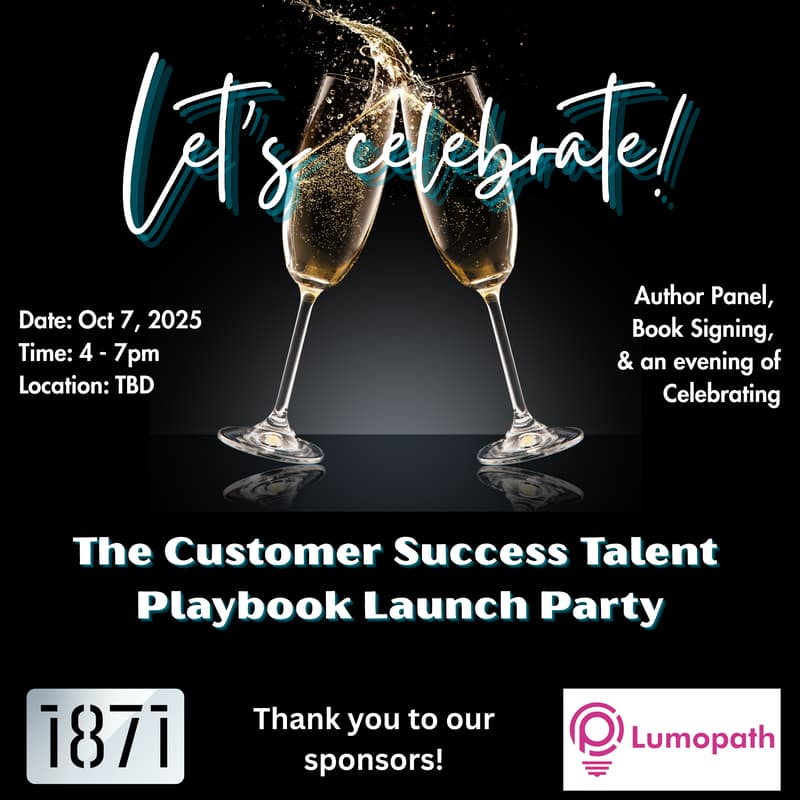 Cover Image for 📚✨ The Customer Success Talent Playbook: Community Book Launch Celebration ✨🥂