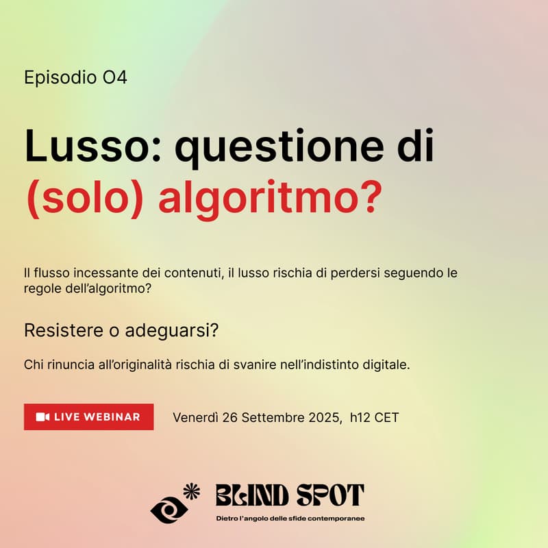 Cover Image for Lusso: questione di (solo) algoritmo?
