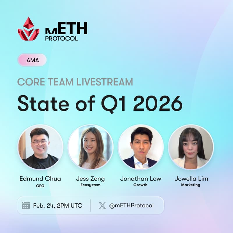 Cover Image for mETH Protocol Livestream: State of Q1 2026