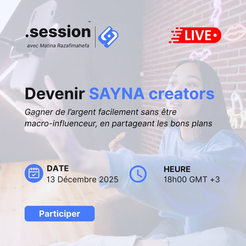 Cover Image for SAYNA .session by Matina R : Devenir SAYNA creators