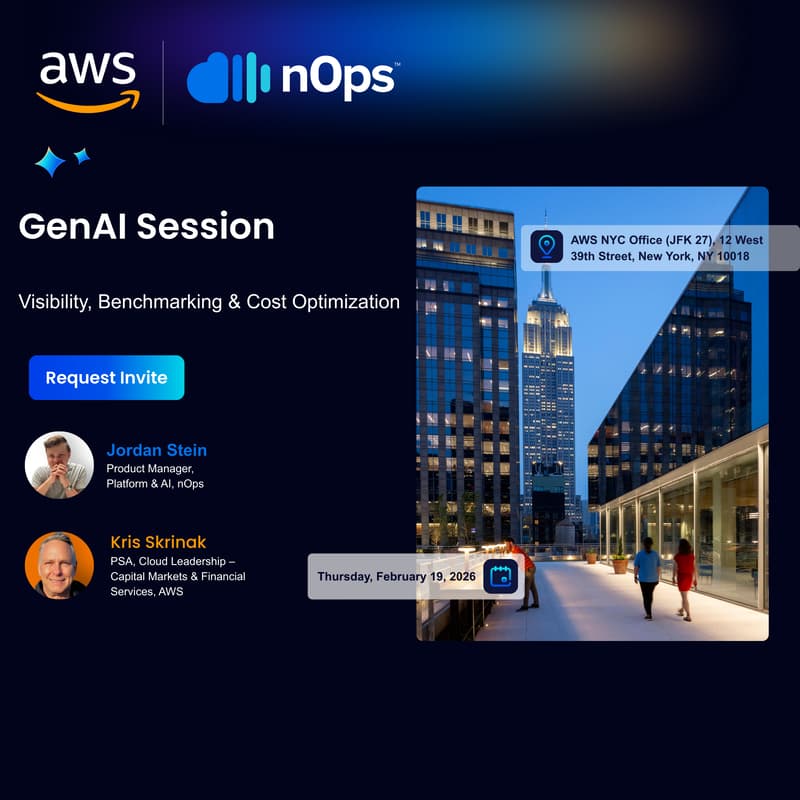 Cover Image for GenAI, Visibility, Benchmarking & Cost Optimization with AWS + nOps