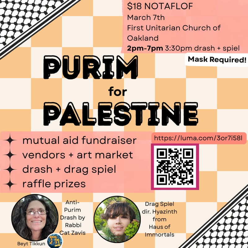 Cover Image for Purim for Palestine