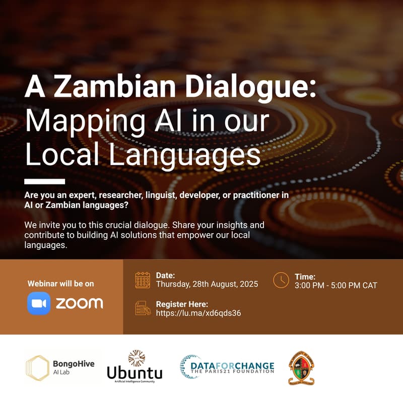 Cover Image for A Zambian Dialogue: Mapping AI in our Local Languages