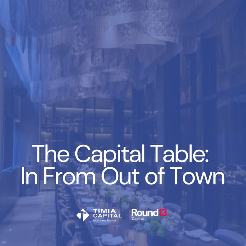 Cover Image for The Capital Table: In From Out of Town