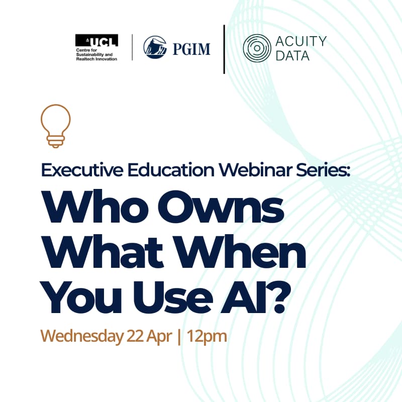 Cover Image for WEBINAR 3: Who Owns What When You Use AI?