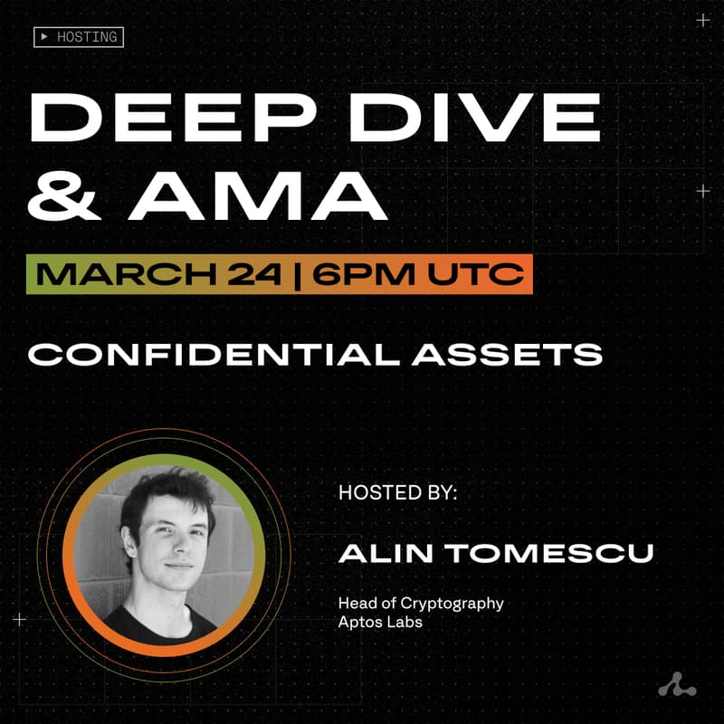 Cover Image for Confidential Assets AMA with Aptos