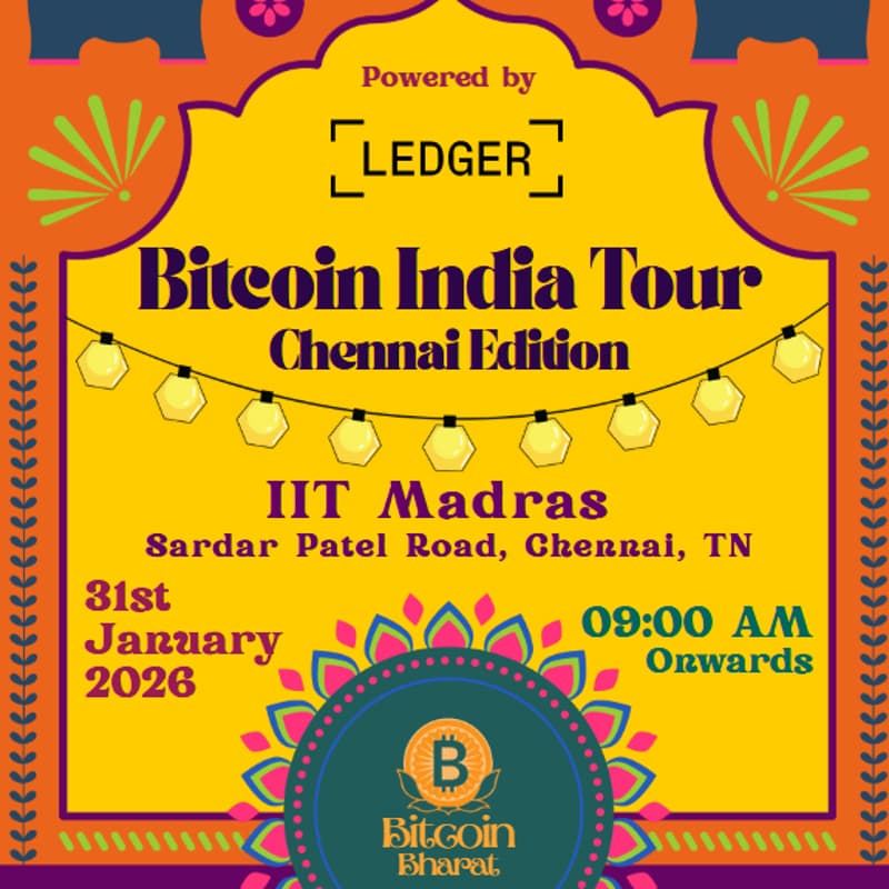 Cover Image for Bitcoin India Tour- Madras Edition