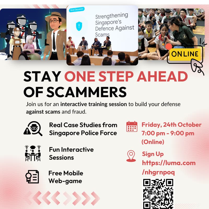 Cover Image for RWA x SG ScamWise: Stay ahead of Scammers