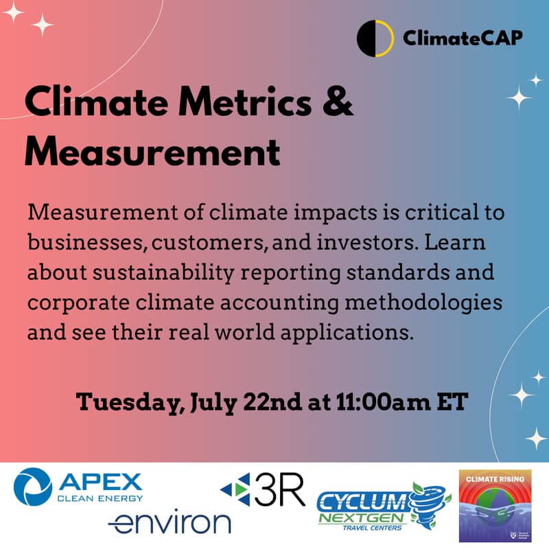 Cover Image for Climate Metrics & Measurement