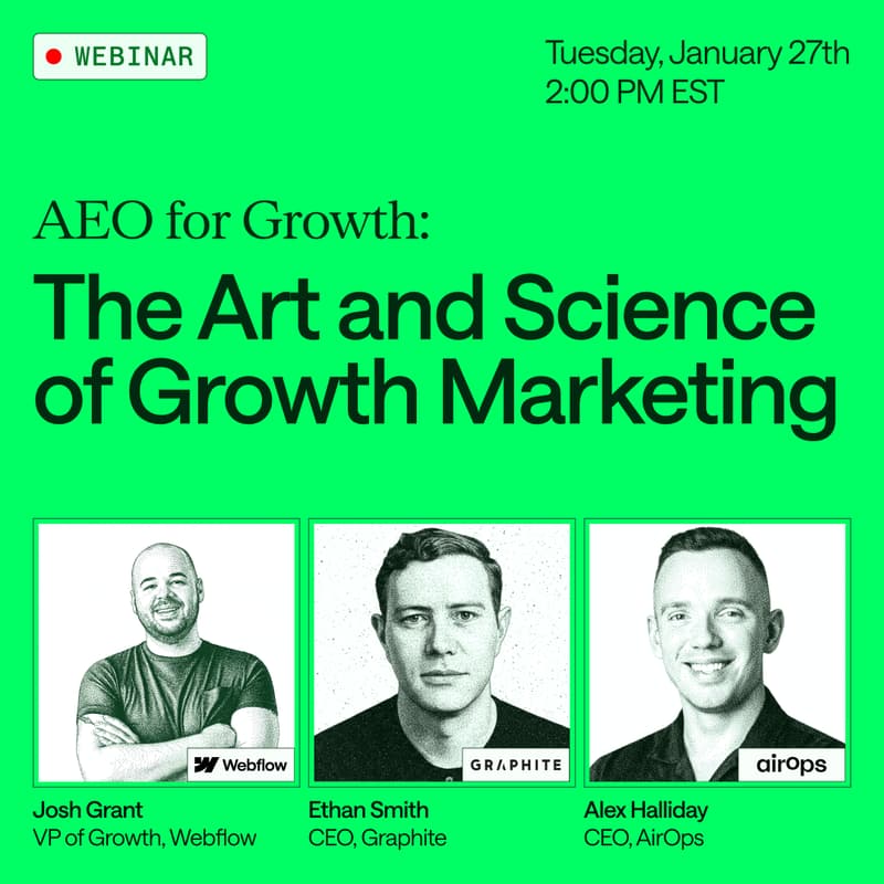 Cover Image for AEO for Growth: The Art and Science of Growth Marketing