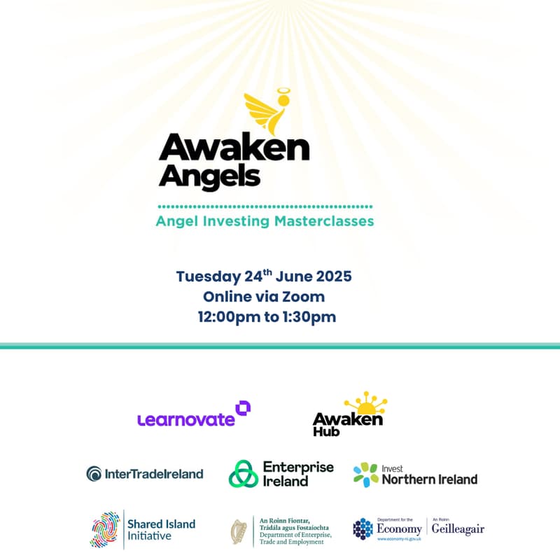 Cover Image for Angel Investor Masterclass with Learnovate by AwakenAngels