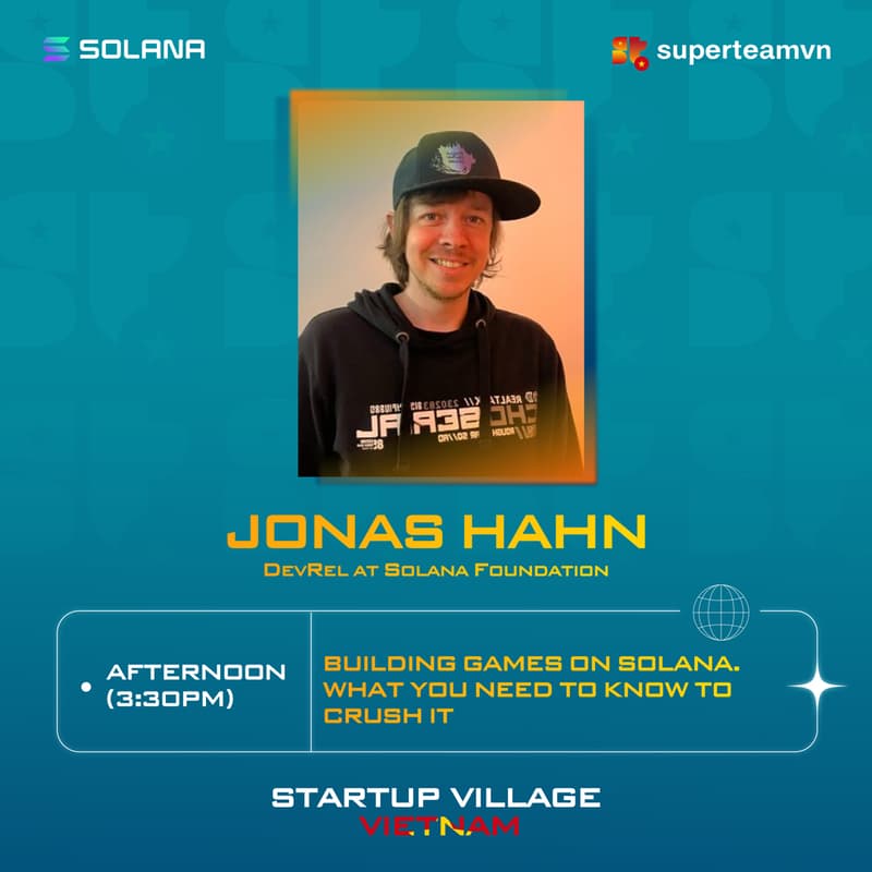 Cover Image for [Start-up Village Day 9] Building games on Solana. What you need to know to crush it by Jonas (Solana Foundation DevRel)