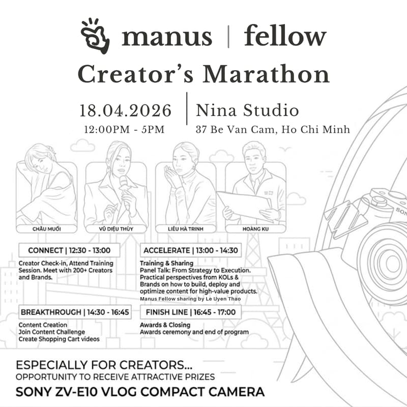 Cover Image for Creator’s Marathon by Manus AI Fellow