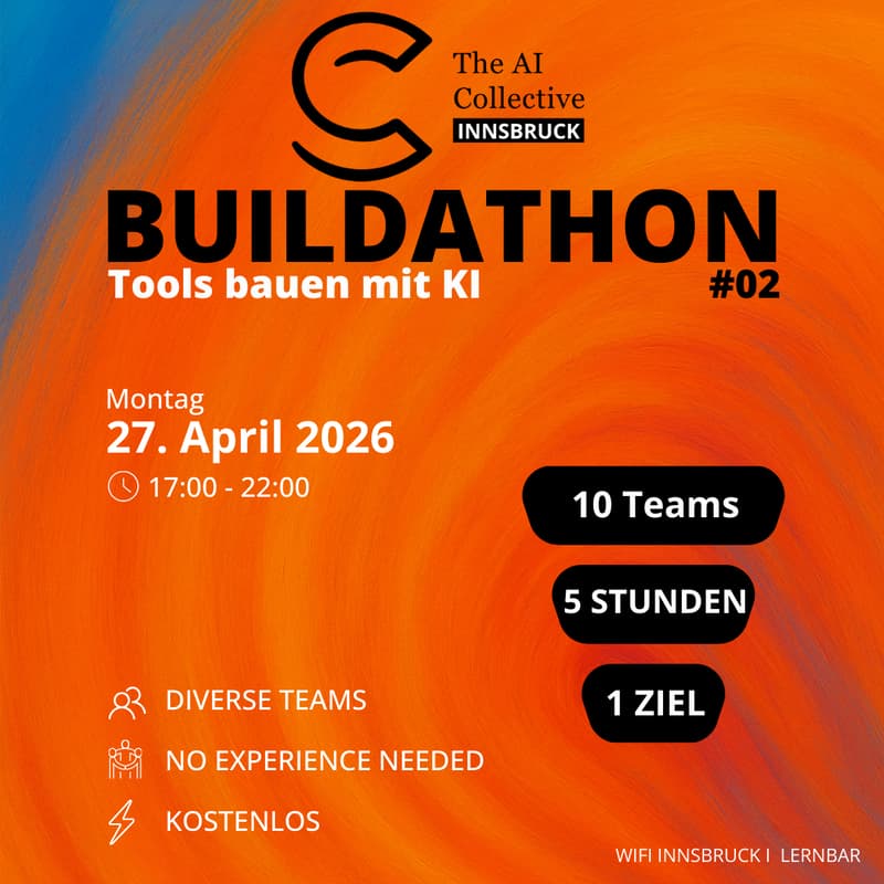 Cover Image for 💡 The AI Collective Innsbruck | Buildathon #2 - Lokale Probleme, smarte Lösungen