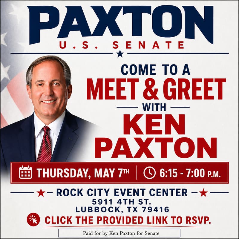 Cover Image for Meet & Greet With Ken Paxton