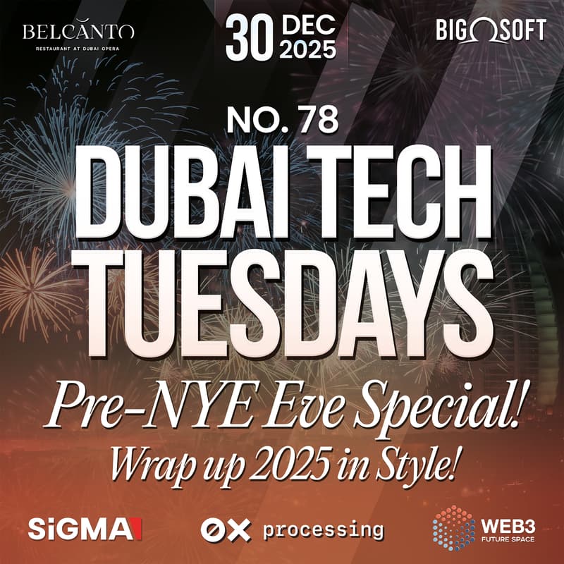 Cover Image for Dubai Tech Tuesdays No. 78 - Pre-NYE Eve Special!