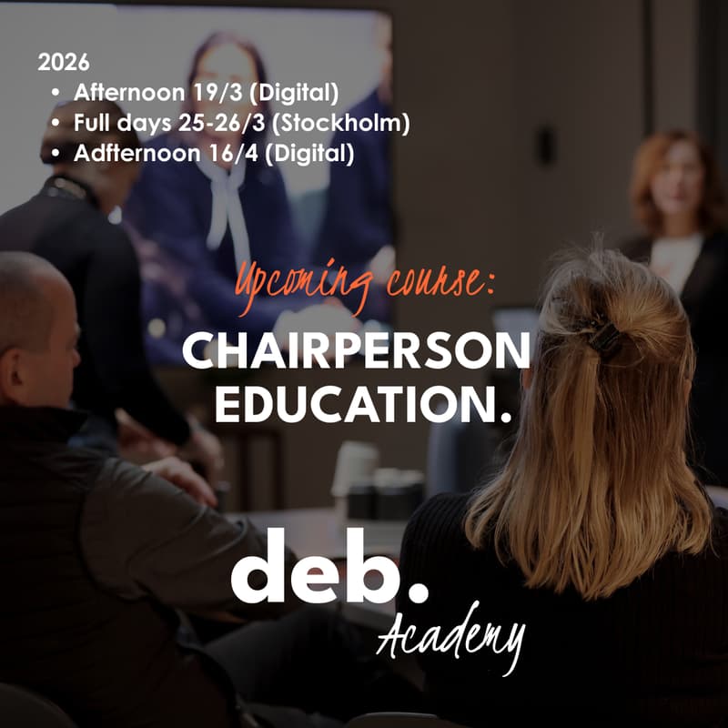 Cover Image for Chairperson education.