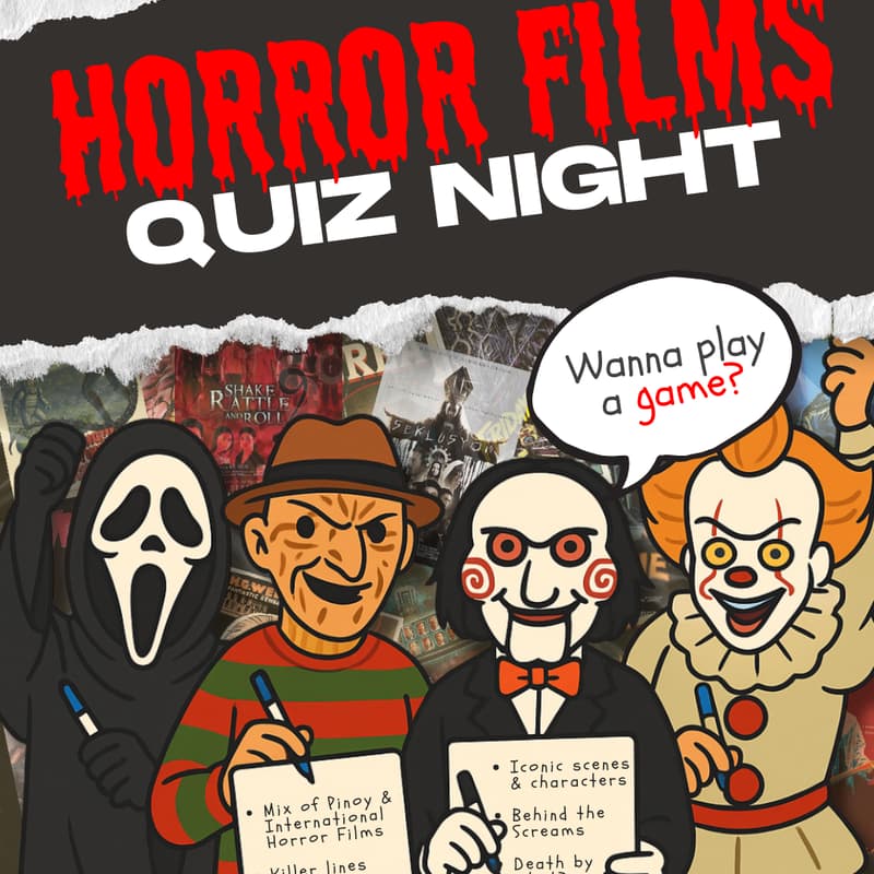 Cover Image for Horror Films Quiz Night (Thursday, Oct. 23 | 8PM)