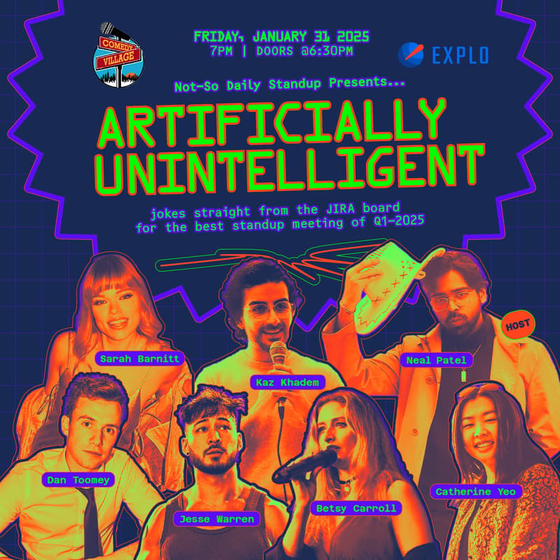 Cover Image for Artificially Unintelligent -- NYC Tech Comedy Show (January)