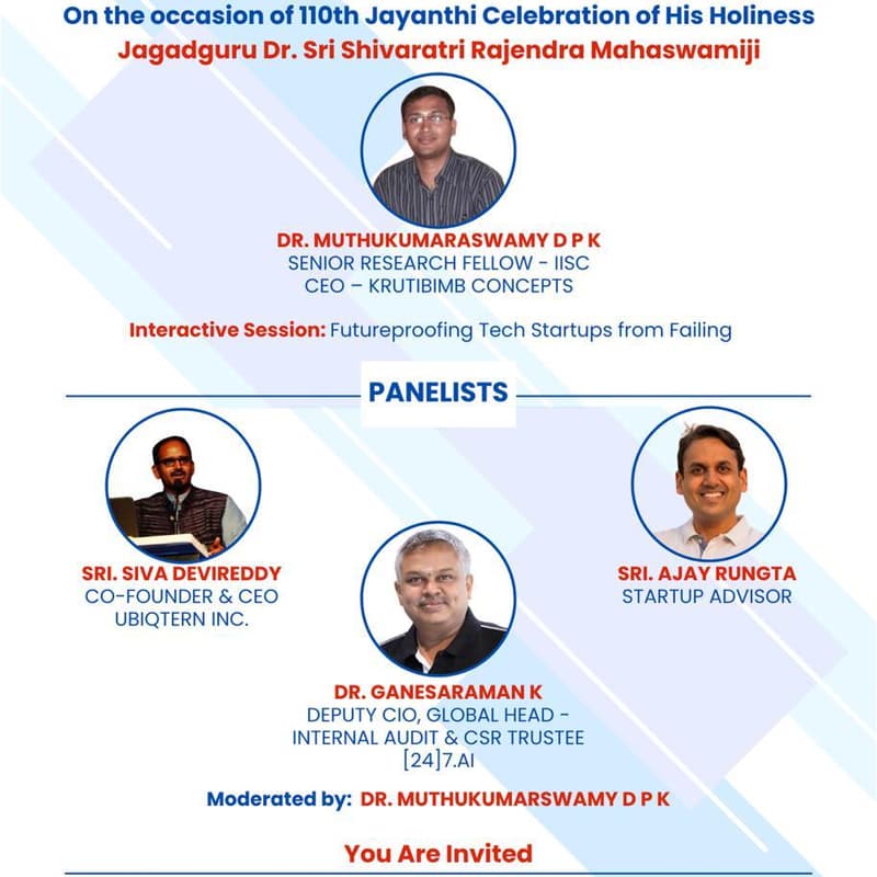 Cover Image for Celebrating the Founders - An Interactive Session & Panel discussion at GINSERV