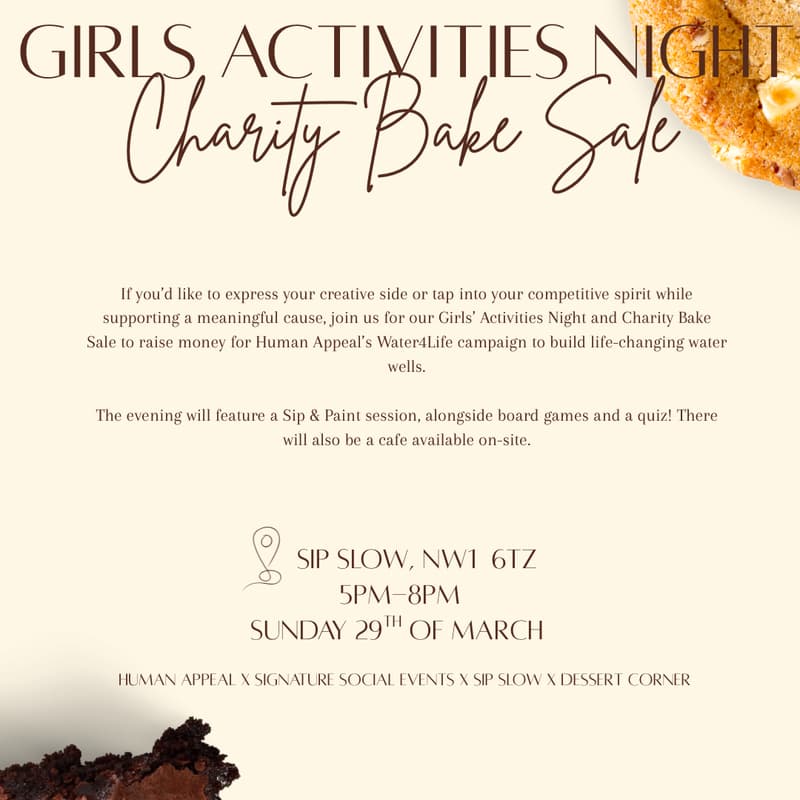 Cover Image for Girls Activity Night and Bake Sale