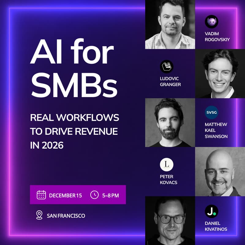 Cover Image for AI for SMBs: Real Workflows to Drive Revenue In 2026