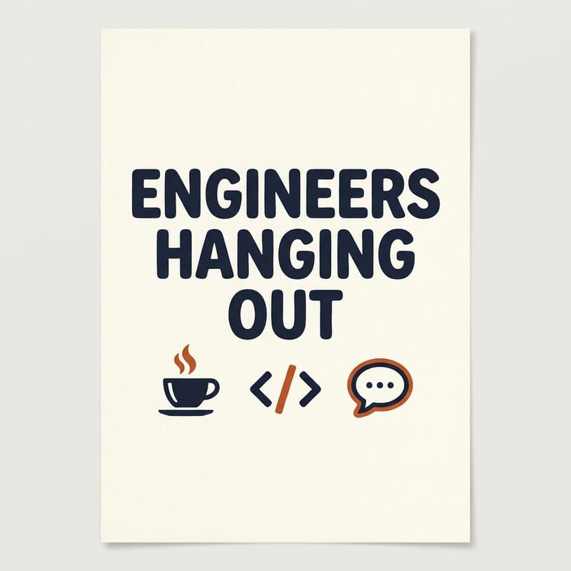 Cover Image for Engineers Hanging Out (No Recruiters, Really)