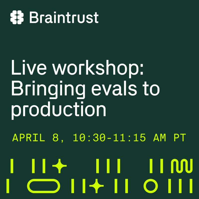 Cover Image for Live workshop: Bringing evals to production