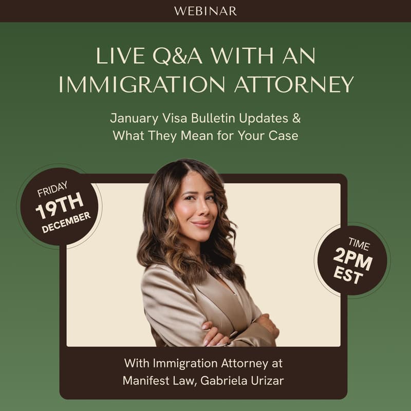 Cover Image for Live Q&A with an Immigration Attorney: January Visa Bulletin Updates & What They Mean for Your Case